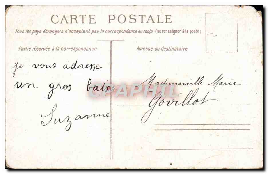 CPA Fantaisie Fleurs  — Verso