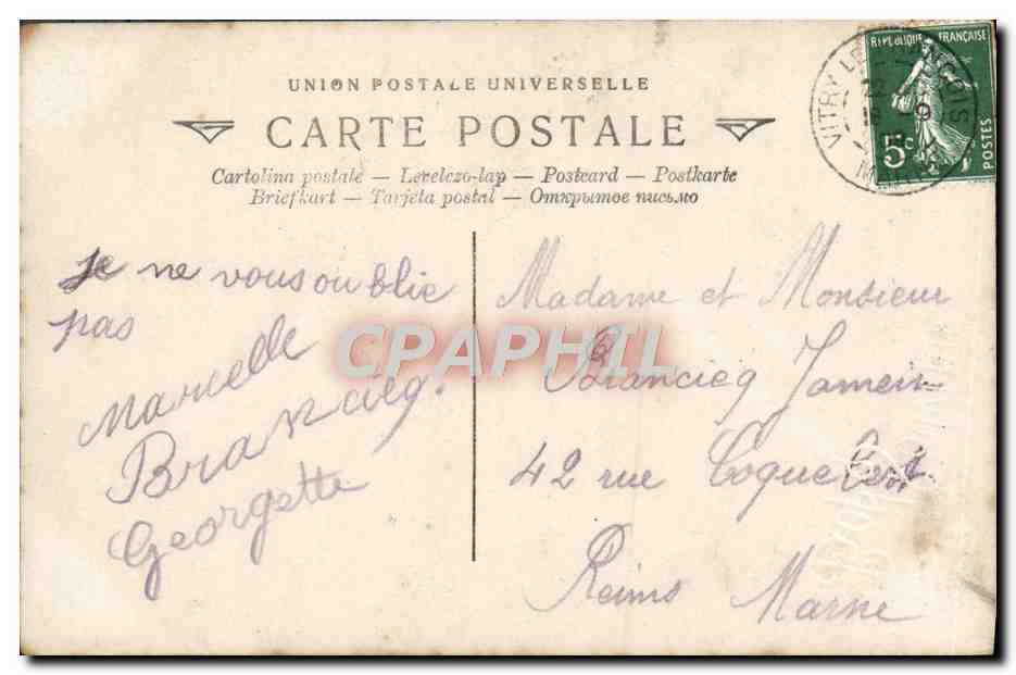 CPA Fantaisie Enfant — Verso