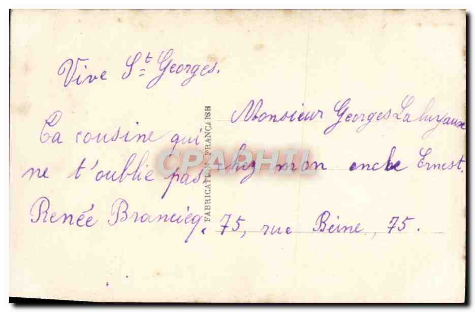 CPA Fantaisie Femme — Rückseite