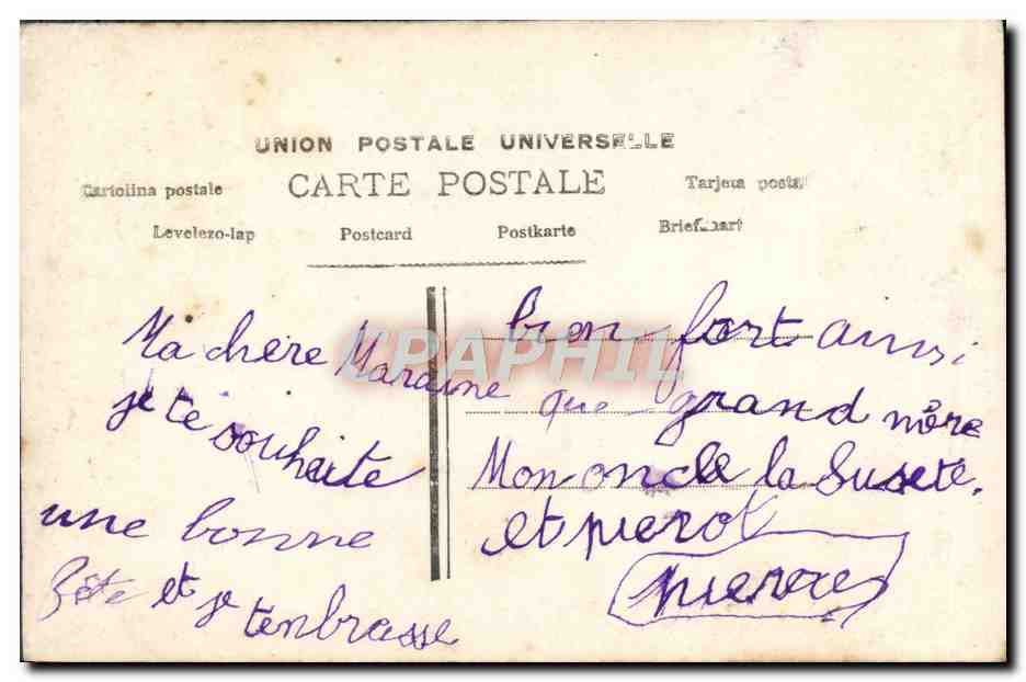 CPA Fantaisie Enfant  — Verso