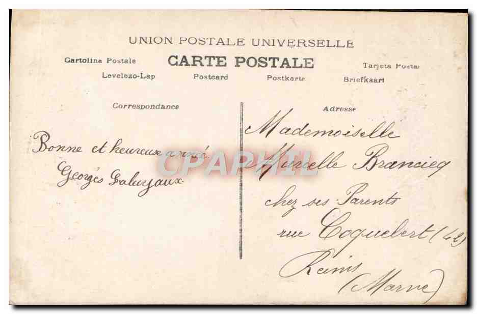 CPA Fantaisie Enfant — Rückseite
