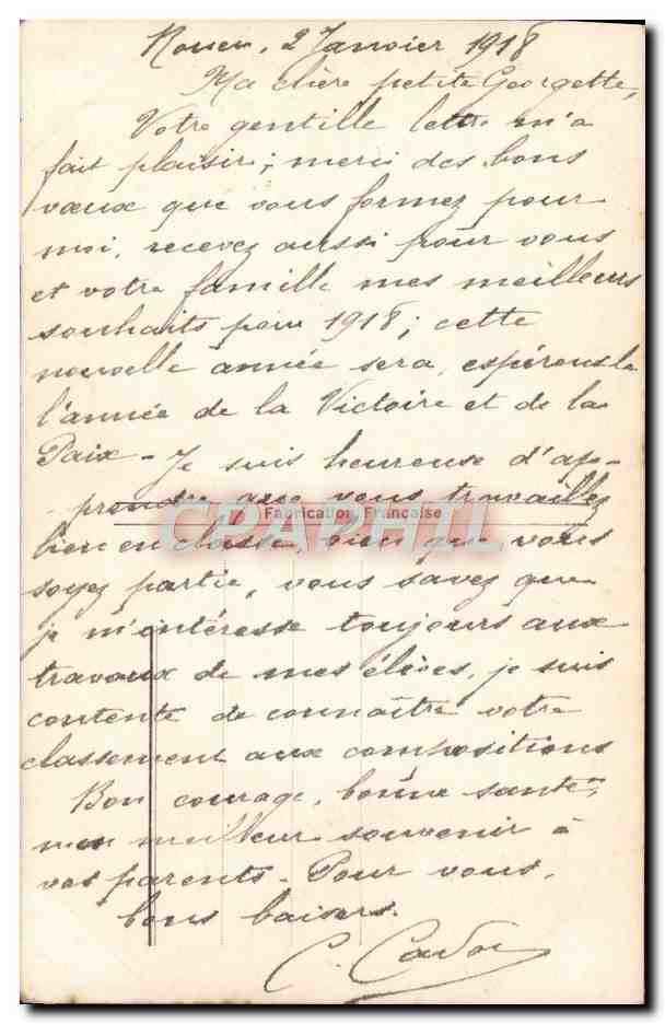 CPA Fantaisie Enfants — Rückseite