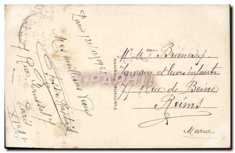 CPA Fantaisie Fleurs  — Verso