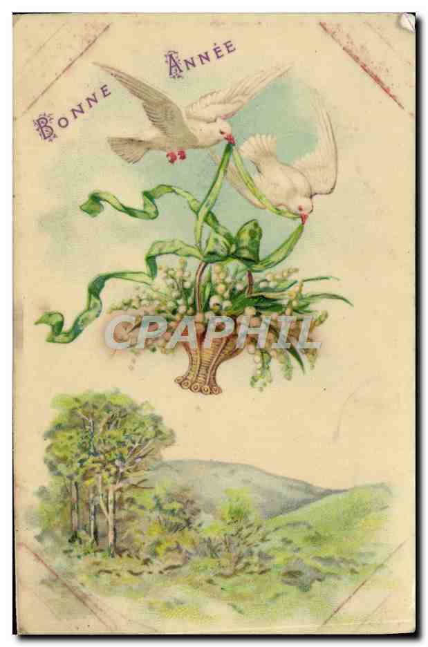 CPA Fantaisie Fleurs Muguet Colombes 