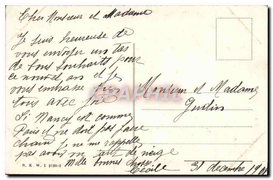 CPA Fantaisie Femme Biches  — Rückseite