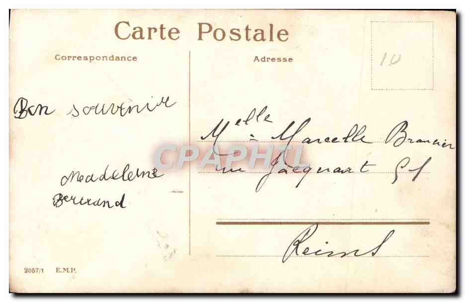 CPA Fantaisie Enfant — Rückseite