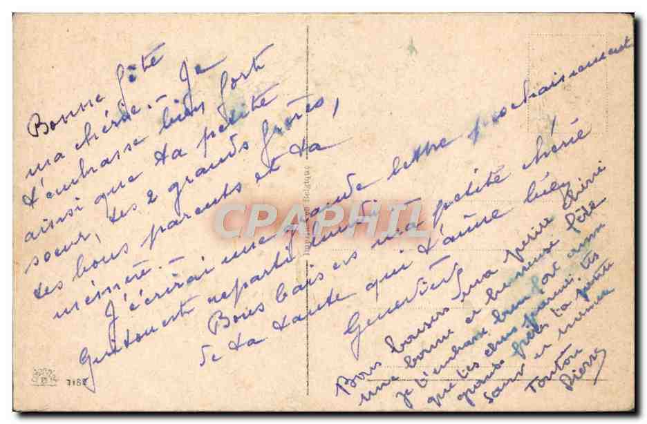 CPA Fantaisie Fleurs — Verso