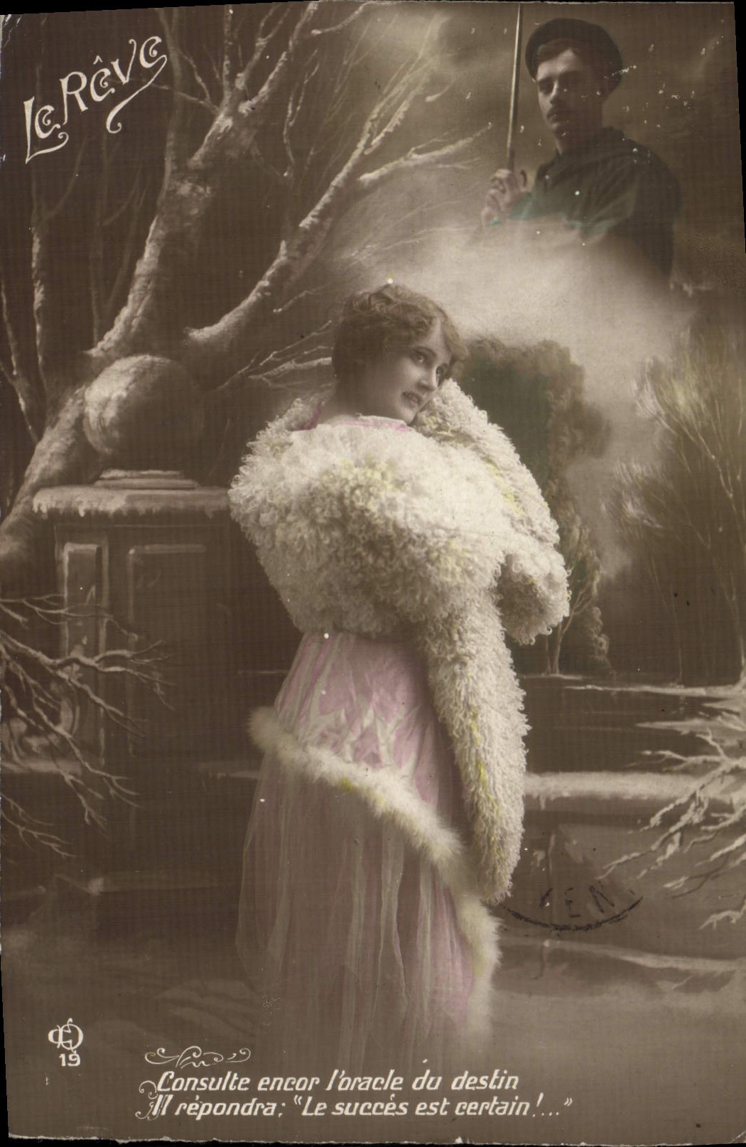 CPA Fantaisie Femme Le reve 