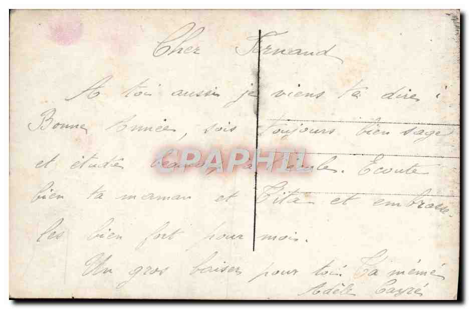 CPA Fantaisie Enfant — Rückseite