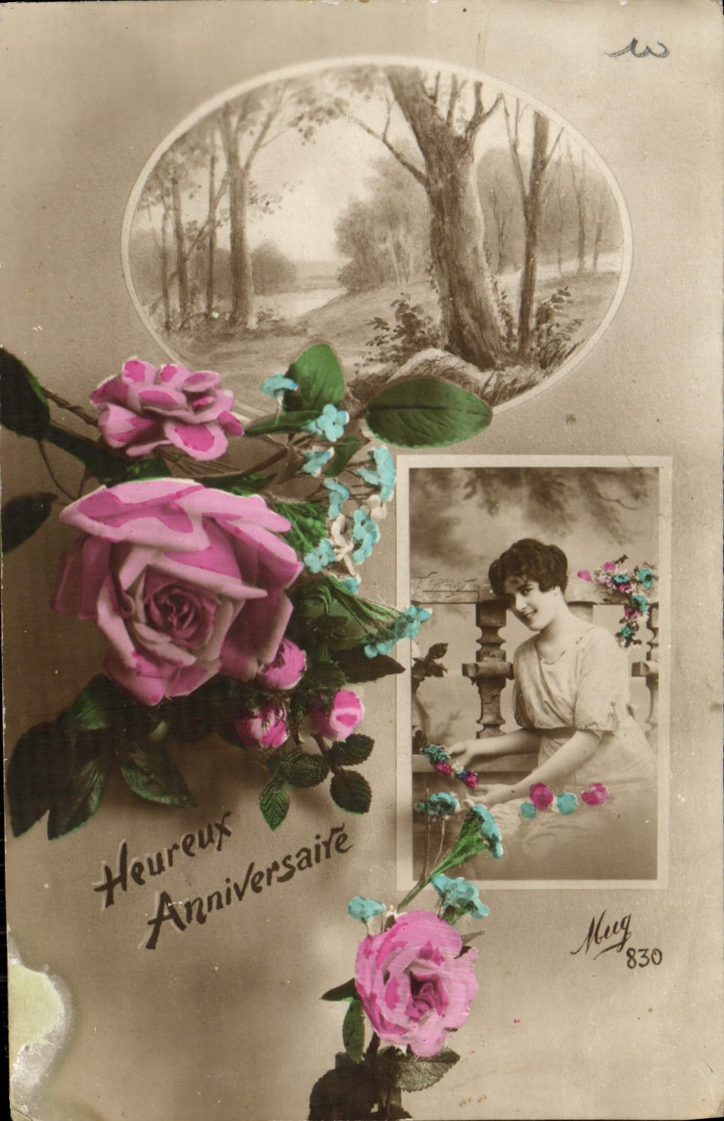 CPA Fantaisie Anniversaire
