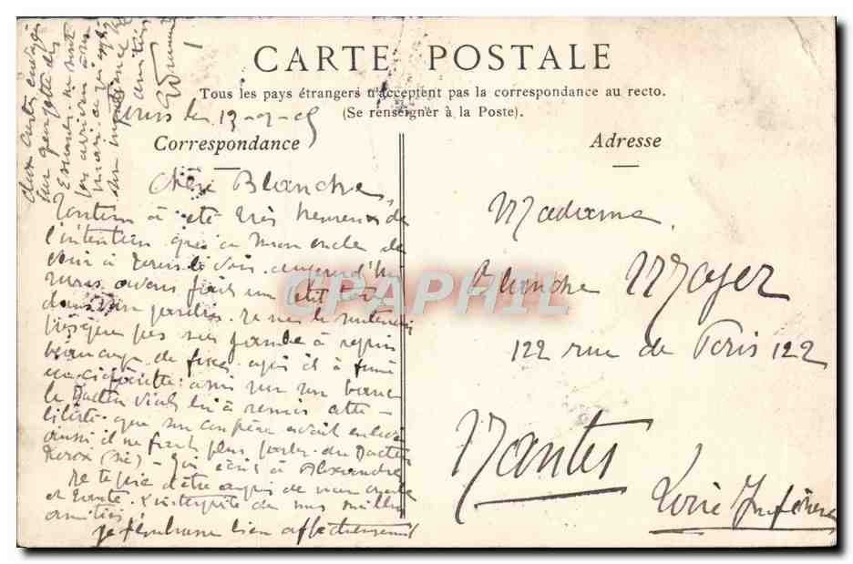 CPA Ancienne abbaye de Marmoutier Portail de la Crosse  — Rückseite