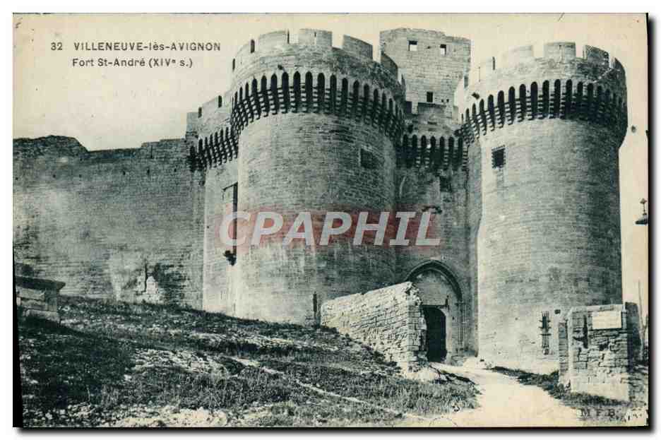 Villeneuve-lès-Avignon — Burg Saint-André (14. Jahrhundert) — M.F.B. n°32