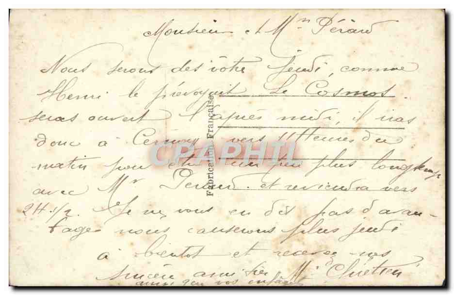 CPA Fantaisie Femme — Verso