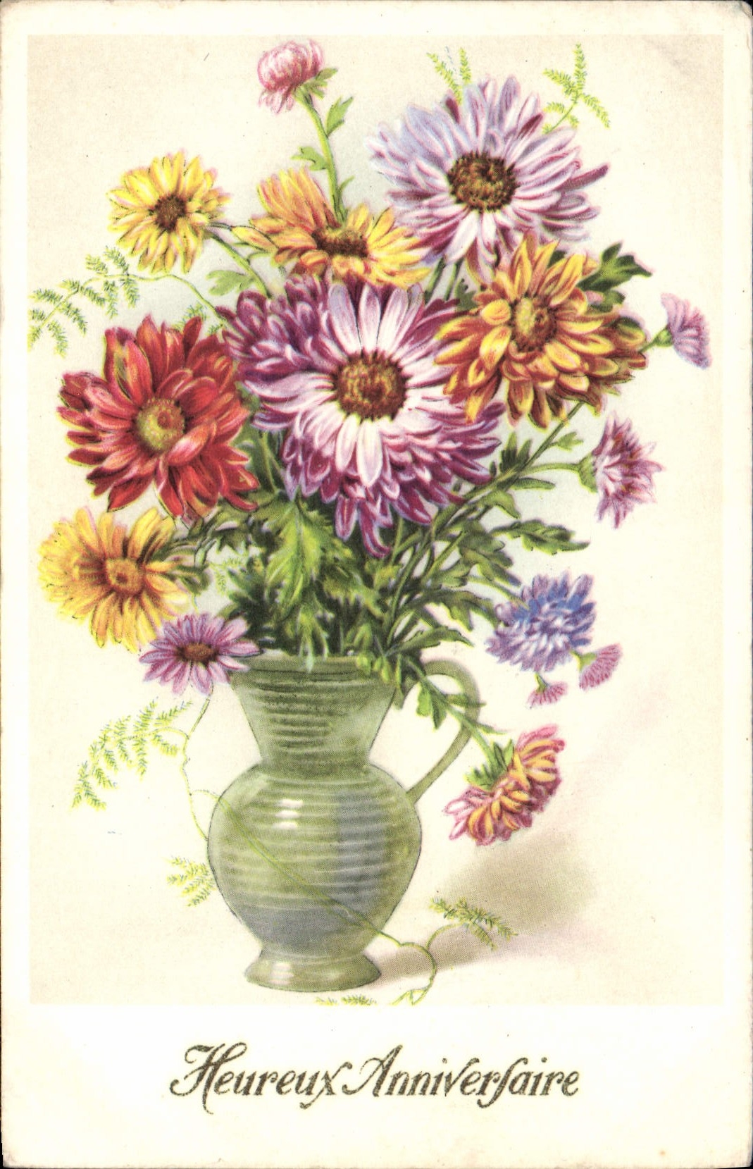 CPA Fantaisie Fleurs