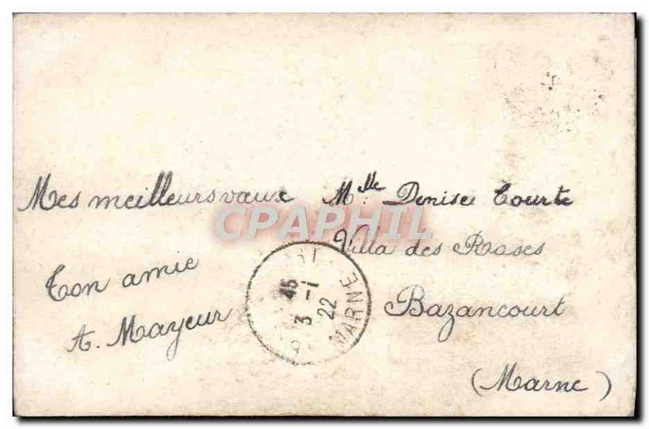 CPA Fantaisie Enfant Fleurs — Rückseite