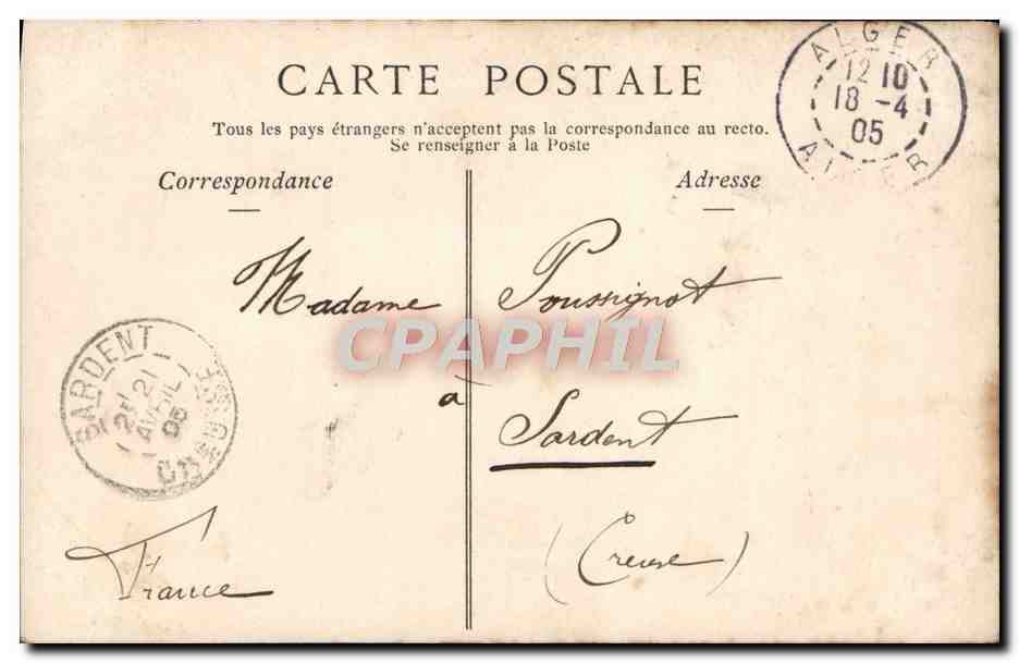 CPA Fantaisie Femme Tabac Cigarette Mlle Leneveu de l'Athenee — Verso
