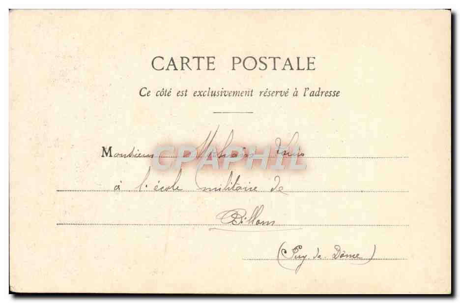 Michel Strogoff — Sangarre et Ivan Ogareff — Phototypie A. Bergeret et Cie, Nancy — Verso
