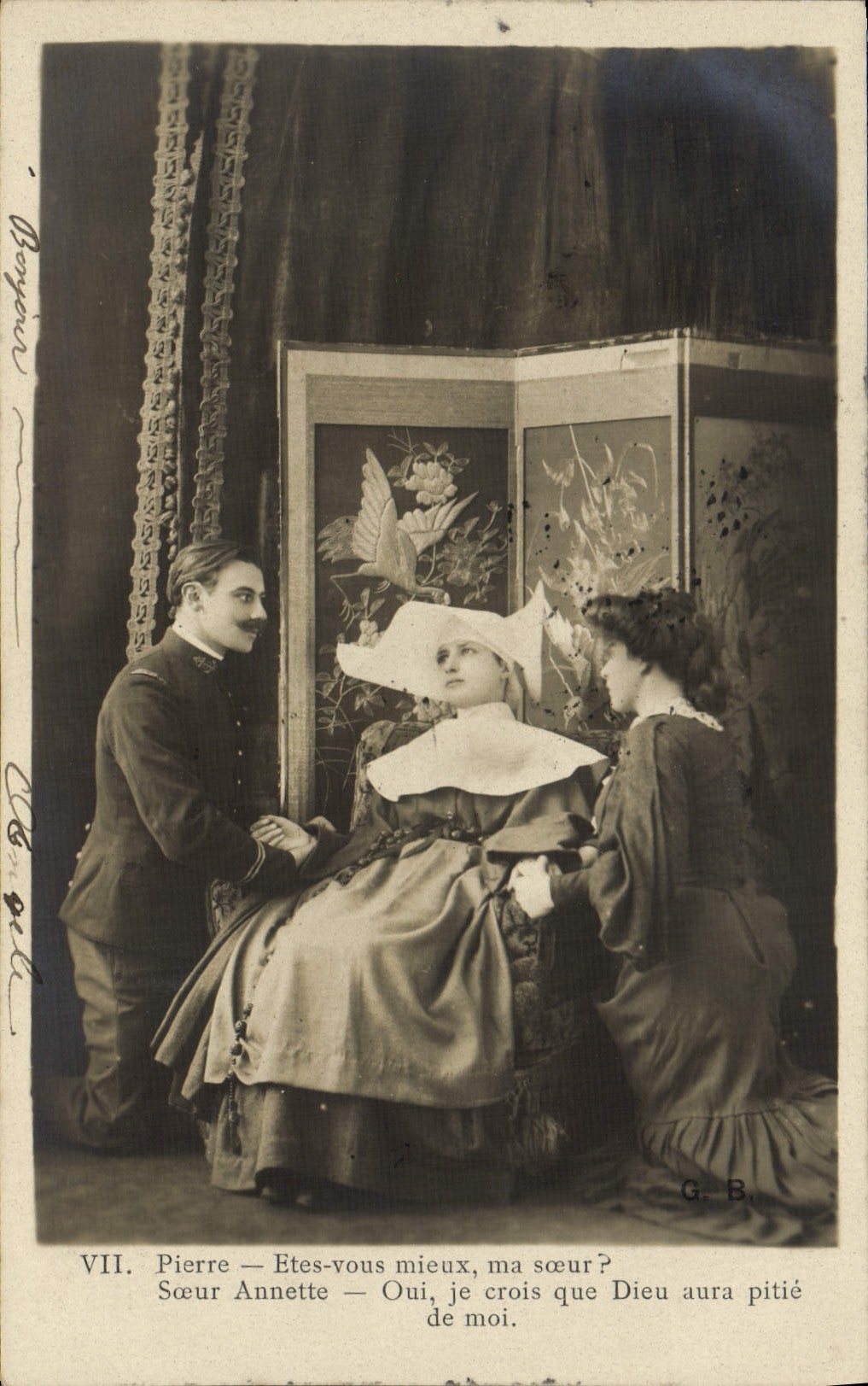 Scène de théâtre — scène VII — G.B. (éditeur)