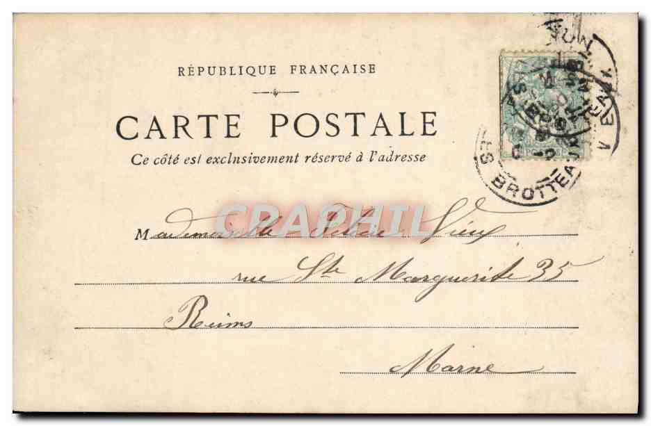 Scène de théâtre — Le Docteur — C'est la fin, sans espoir... son dévouement était fatal — G. B. — Verso