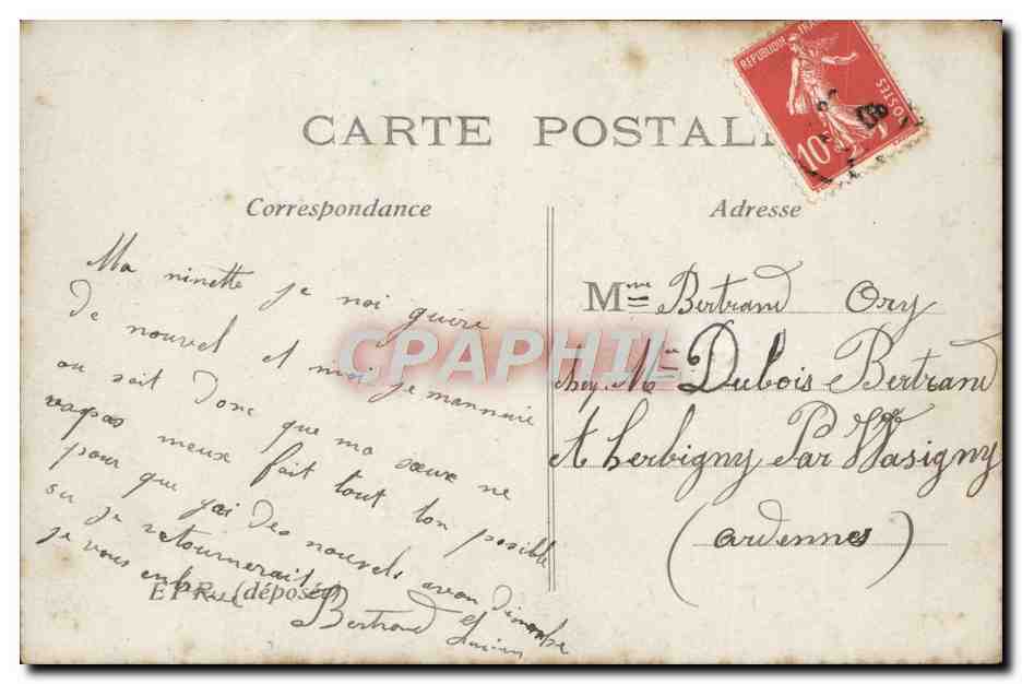 CPA Fantaisie Homme — Back