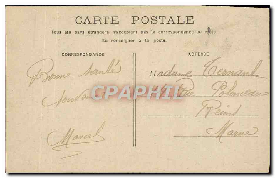 CPA Fantaisie Femme  — Rückseite