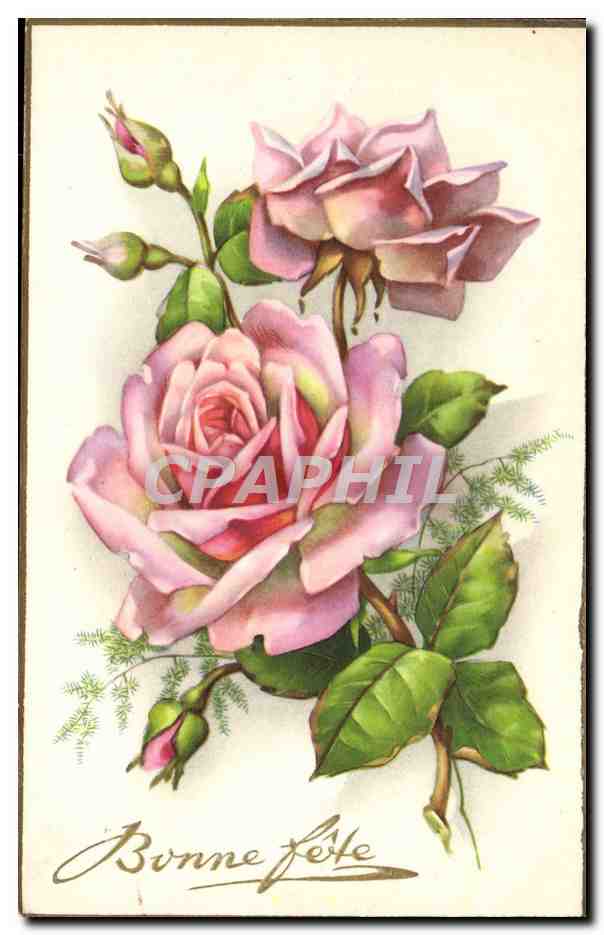 CPA Fantaisie Fleurs