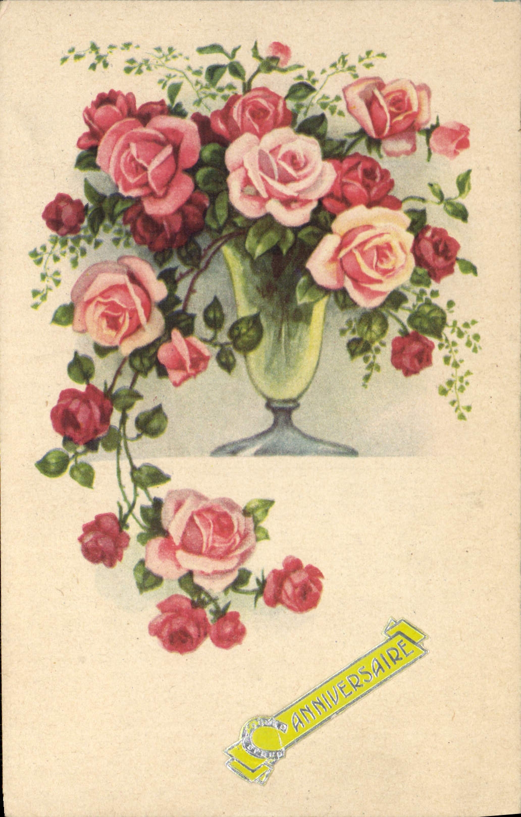 CPA Fantaisie Fleurs