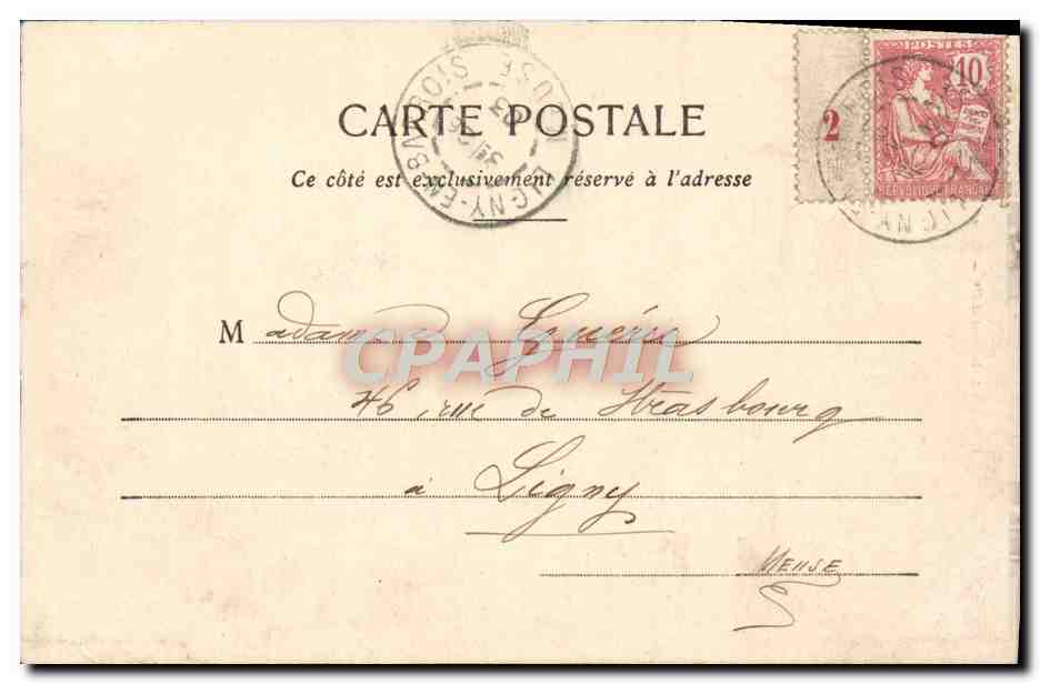 La Famille Durand au Théâtre — Pendant l'entra'acte — Phototypie A. Bergeret, Paris — Reverso
