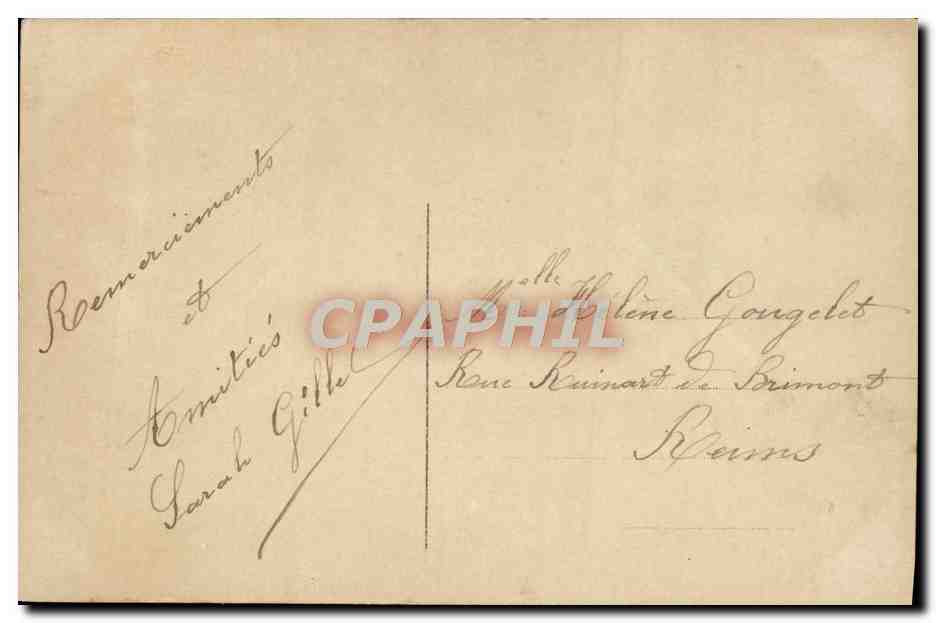 CPA Fantaisie Enfants Presentation de Mlle Poupee et de Mr Polichinelle  — Verso