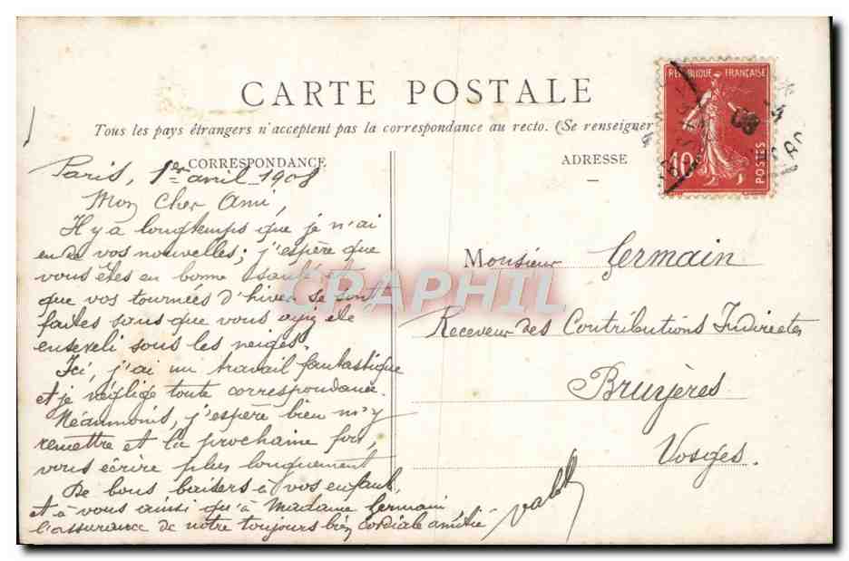 CPA Fantaisie Femme Ballon dirigeable  — Verso