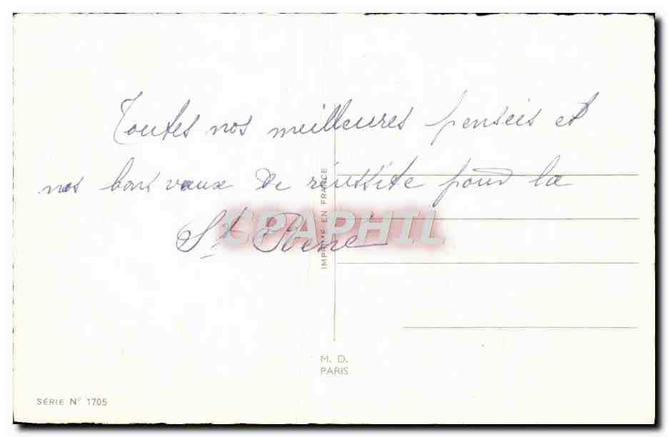 CPA Fantaisie Fleurs — Verso