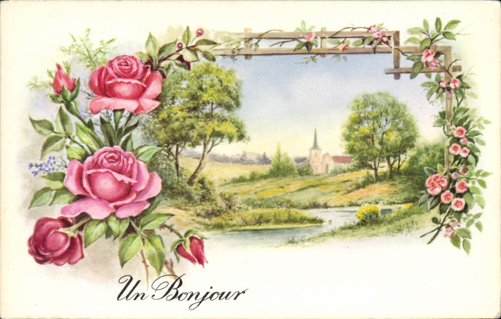 CPA Fantaisie Fleurs