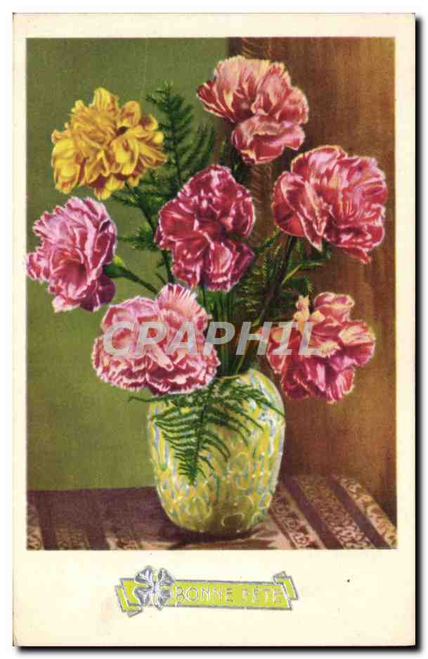 CPA Fantaisie Fleurs