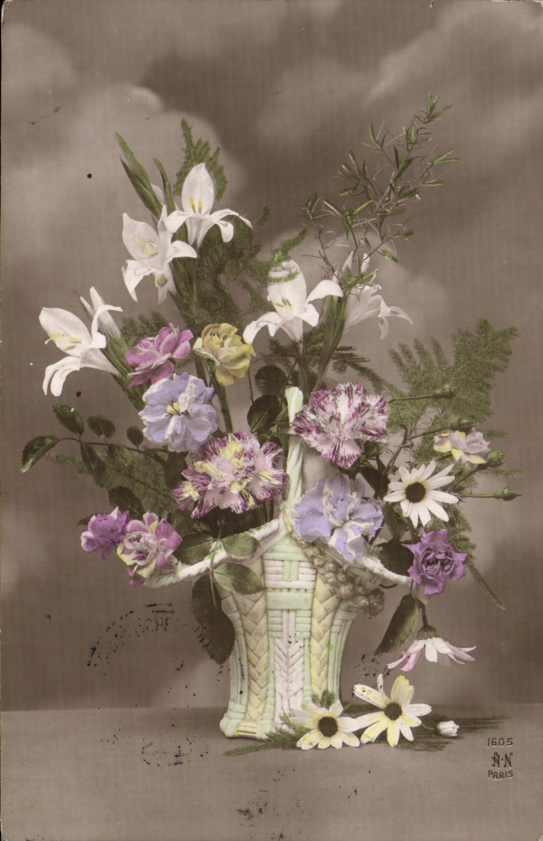 CPA Fantaisie Fleurs