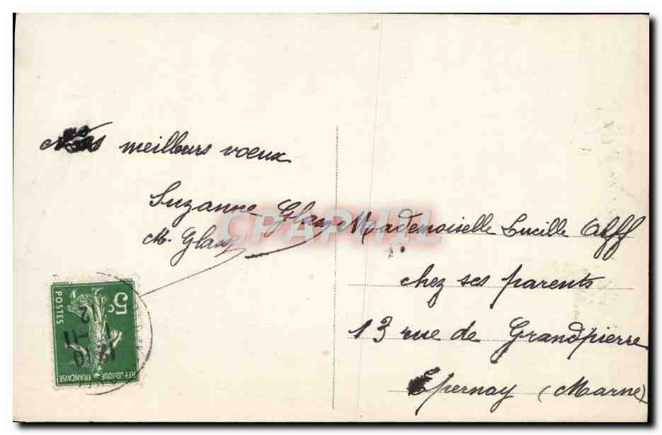 CPA Fantaisie Enfant — Rückseite