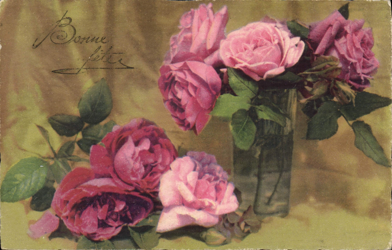 CPA Fantaisie Fleurs