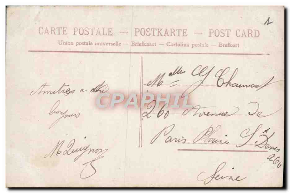 CPA Fantaisie Enfants — Rückseite