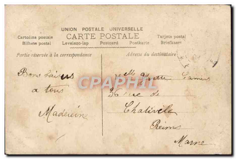 CPA Fantaisie Enfants — Verso