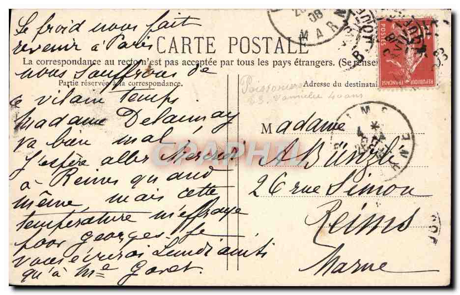 L'OMBRE (Flotow) — Acte II — Rose Delaunay — Verso