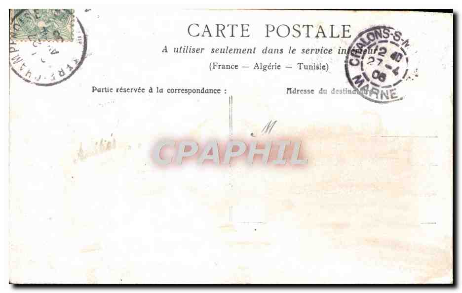 CPA Fantaisie Femme la muse  — Verso