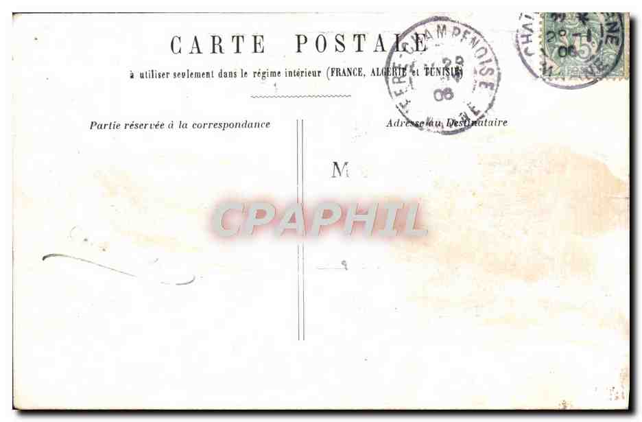 CPA Fantaisie Femme — Rückseite