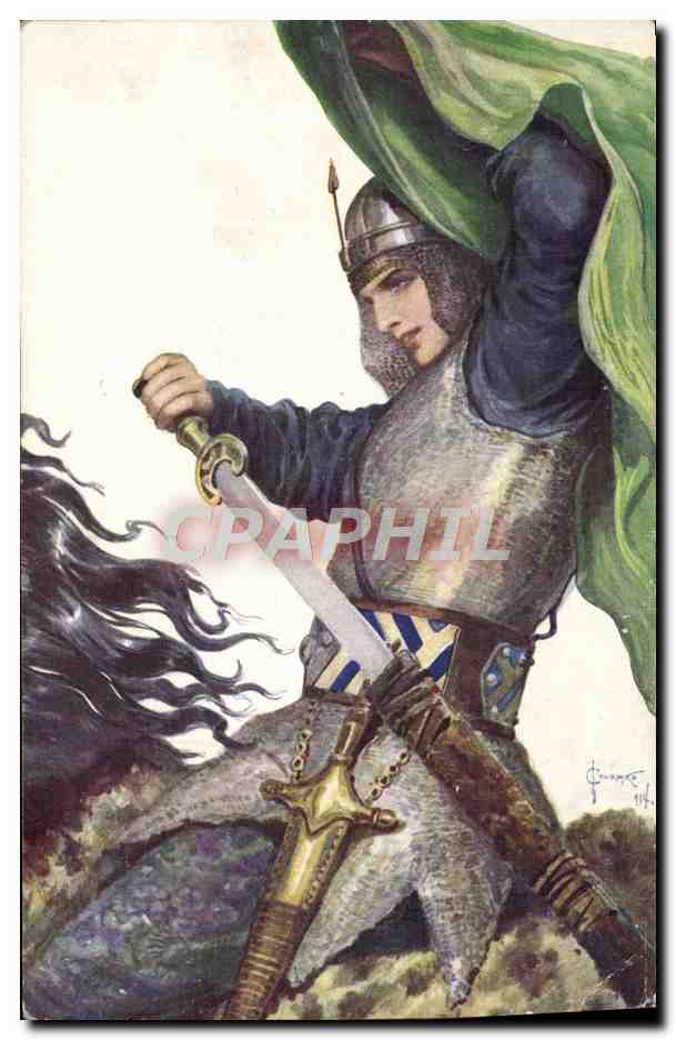 CPA Fantaisie S de Solomko Princesse guerriere Nastasia 