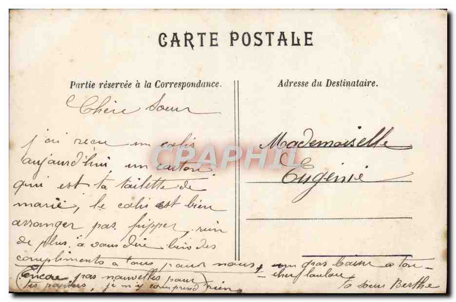 CPA Fantaisie Enfants — Verso
