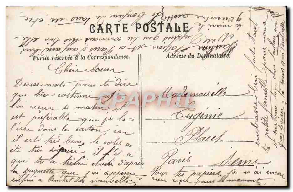 CPA Fantaisie Enfants — Rückseite