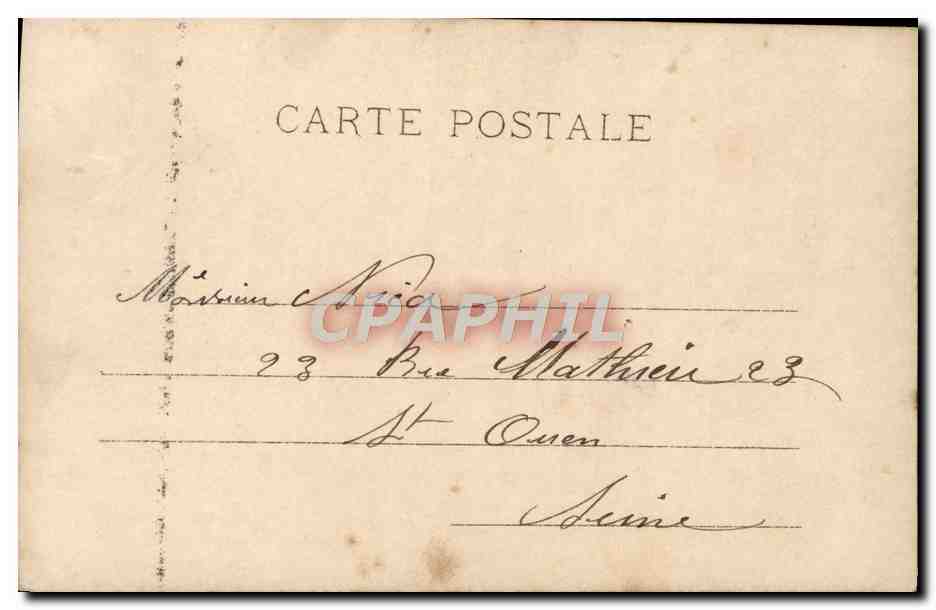 Femme assise avec éventail — La Résignation — Éditeur Deléglise, n°7 — Verso