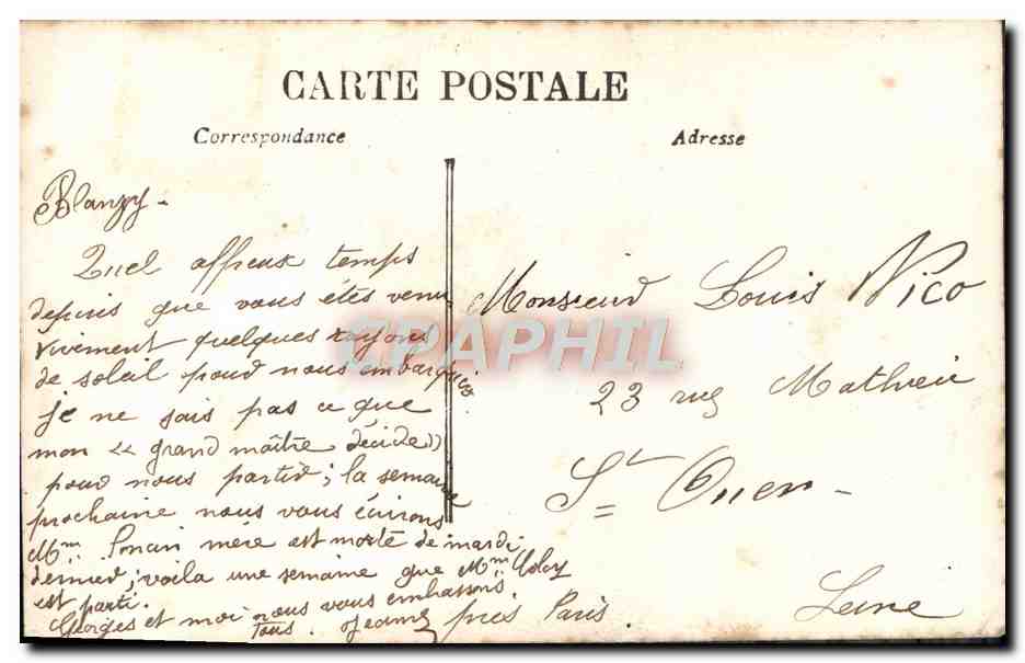 CPA Fantaisie Femme  — Rückseite