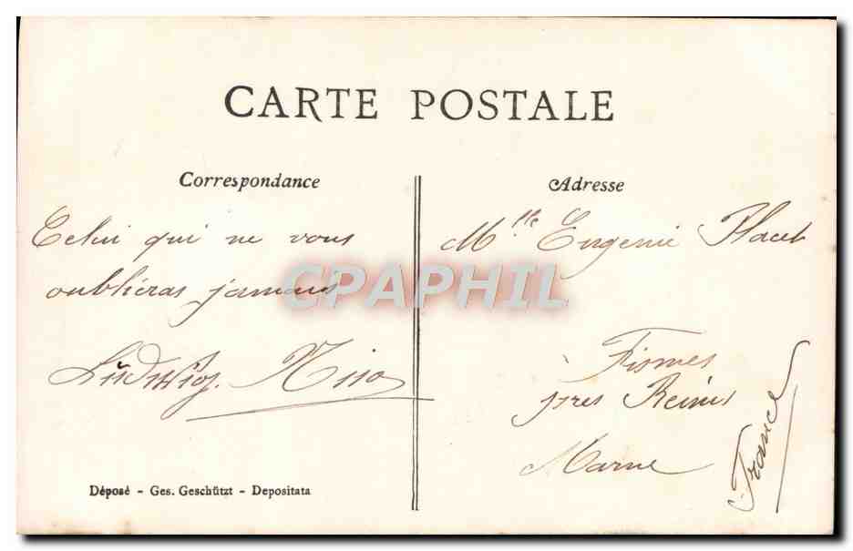 CPA Fantaisie Femme  — Verso