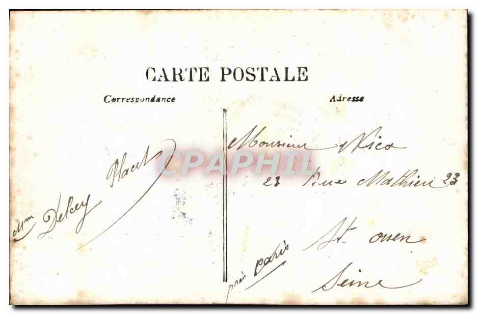 CPA Fantaisie Femme  — Rückseite