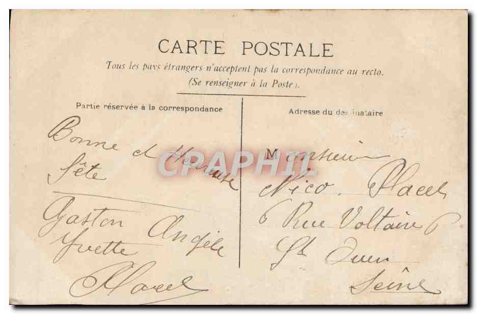 CPA Fantaisie Femme  — Back