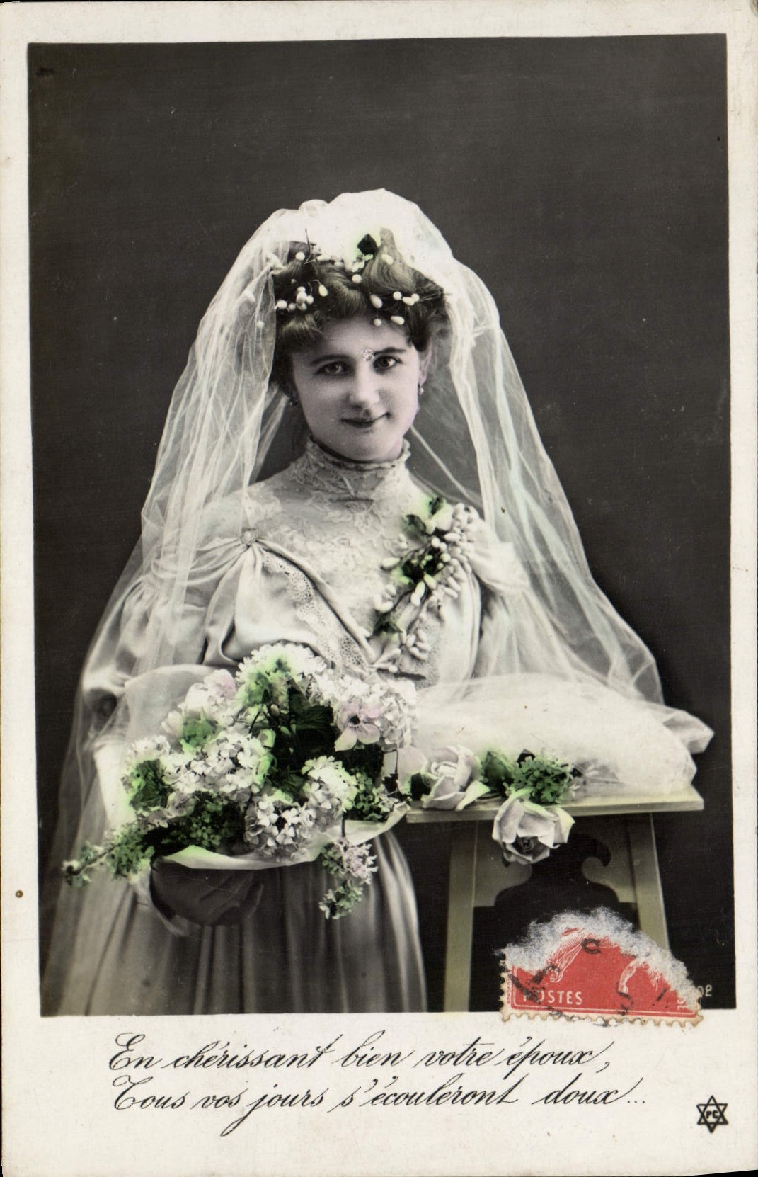 CPA Fantaisie Femme Mariage